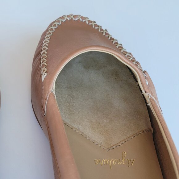 Trotters Signature Mila Tan Leather Flats - Size 10 - Picture 9 of 16